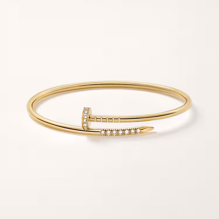 Juste un Clou bracelet small model reverse-set diamonds