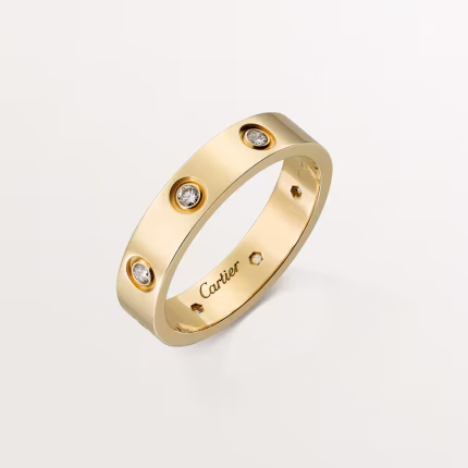 LOVE ring, small model, 8 diamonds