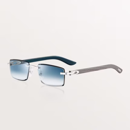 SUNGLASSES WITH ELONGATED C DE CARTIER MOTIF Blue