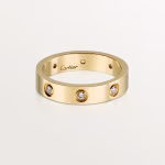 LOVE ring, small model, 8 diamonds