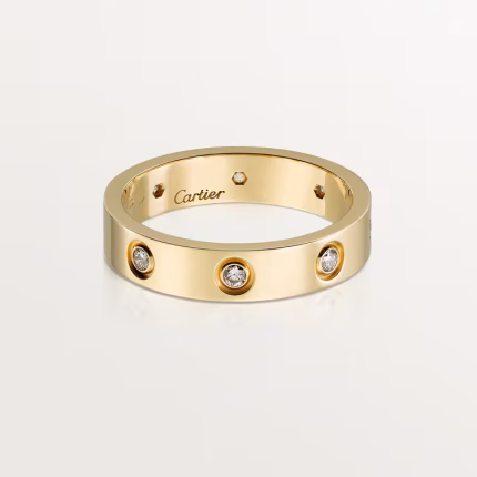 LOVE ring, small model, 8 diamonds