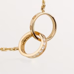 LOVE pendant half-paved