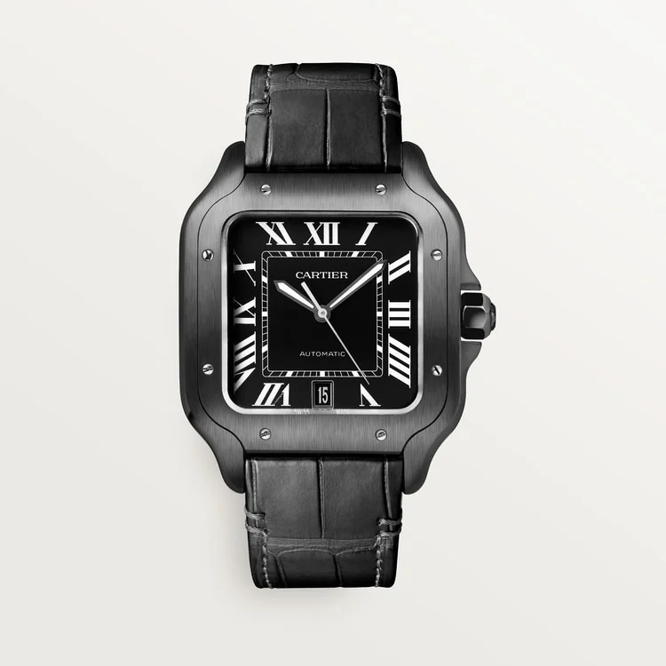 Santos de Cartier watch Black Dial