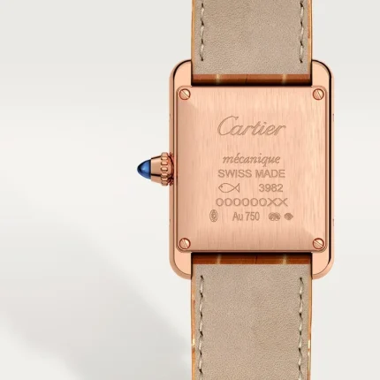 Tank Louis Cartier watch Brown Back in